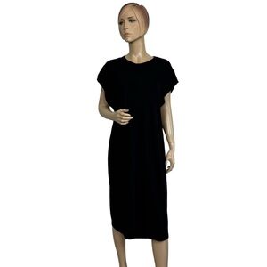 Bassike Black Shift Dress Size 1 Small